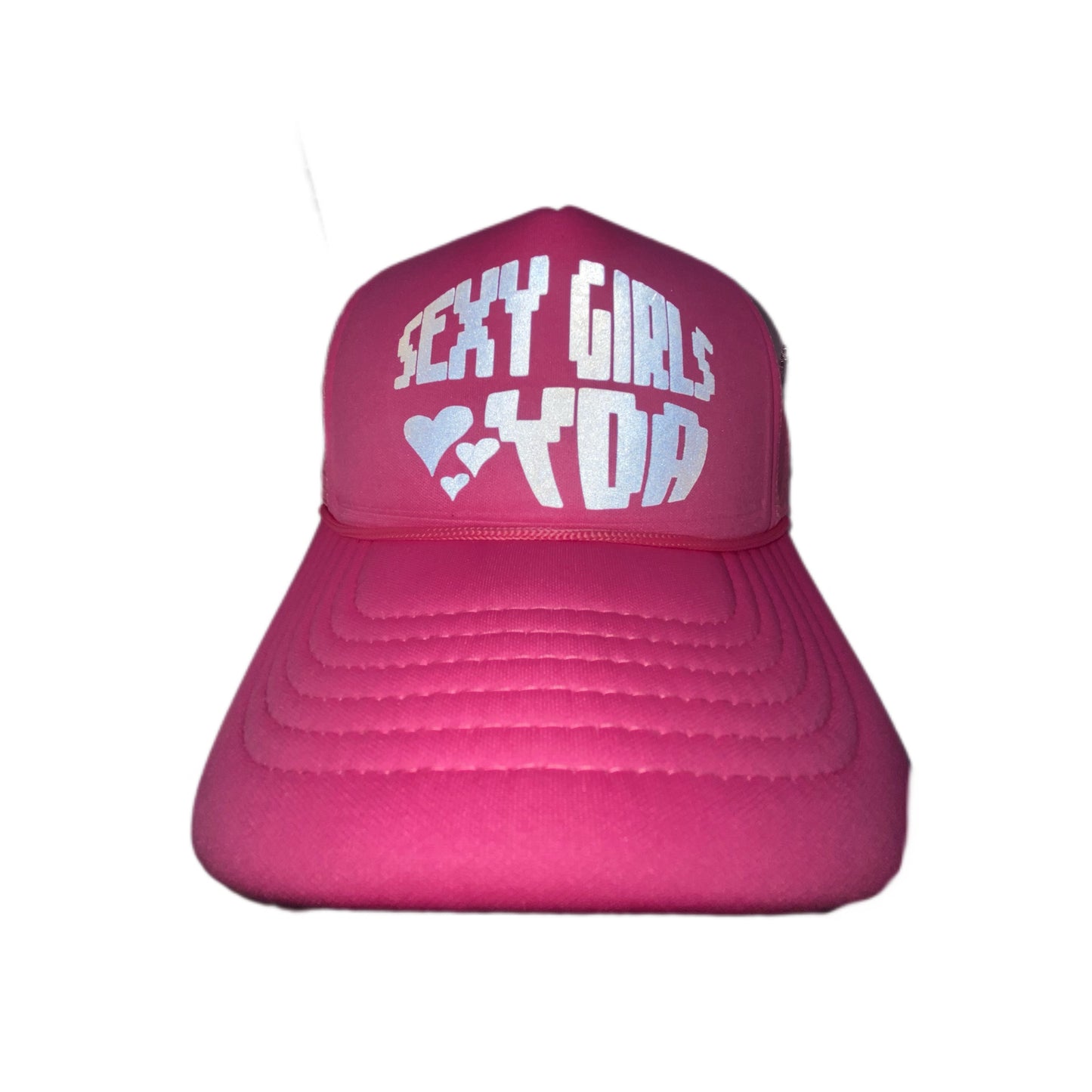SEXY GIRLS LOVE YDA HOT PINK TRUCKER HAT