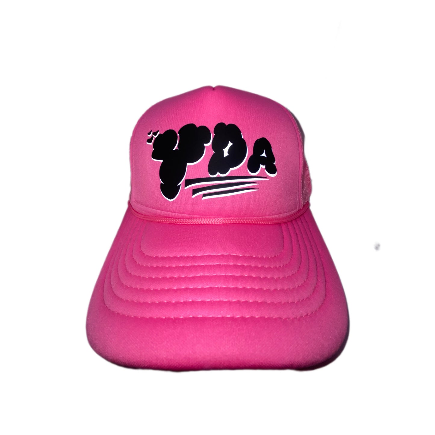 YDA HOT PINK BLK TRUCKER HAT