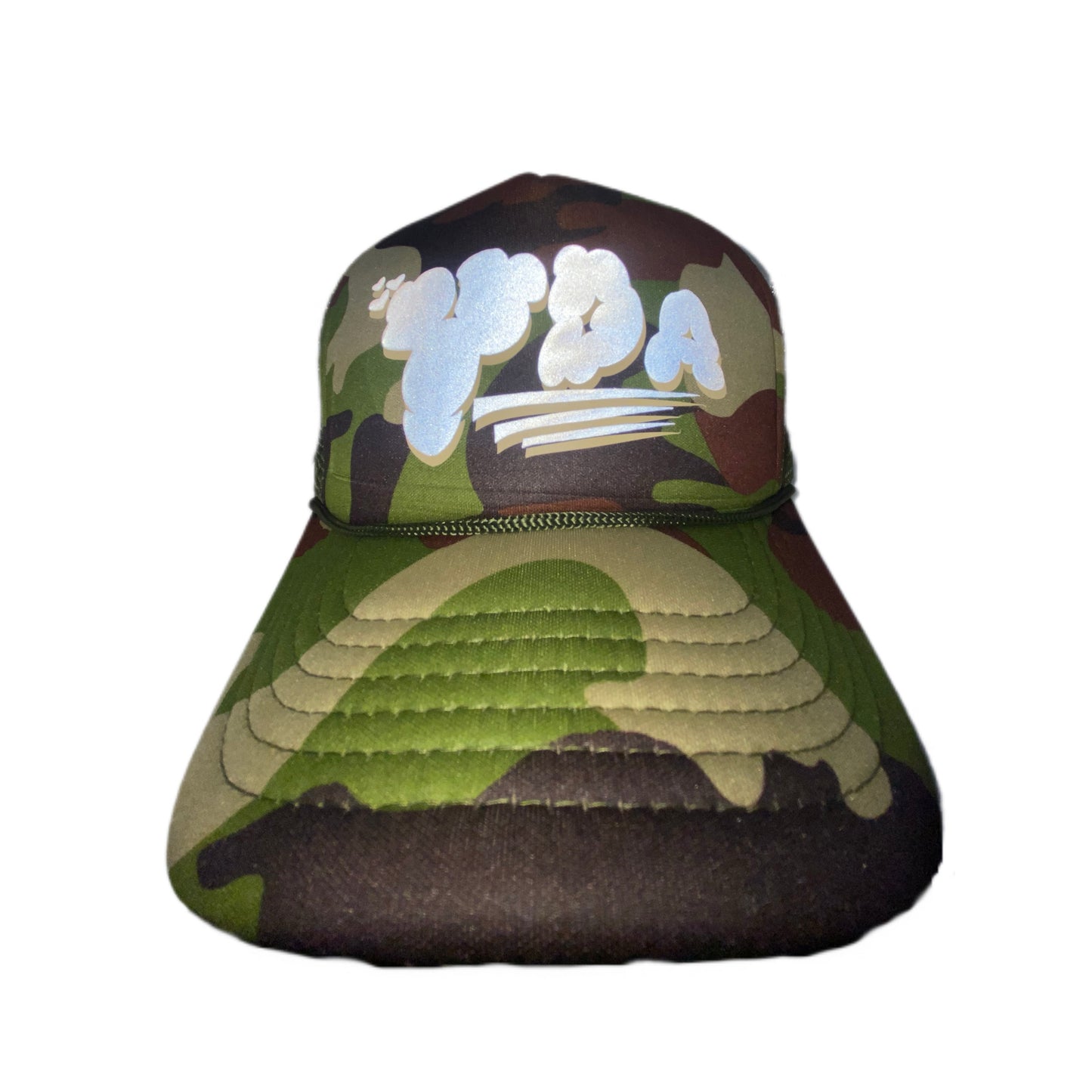 YDA CAMO PRINT REFLECTIVE TRUCKER HAT