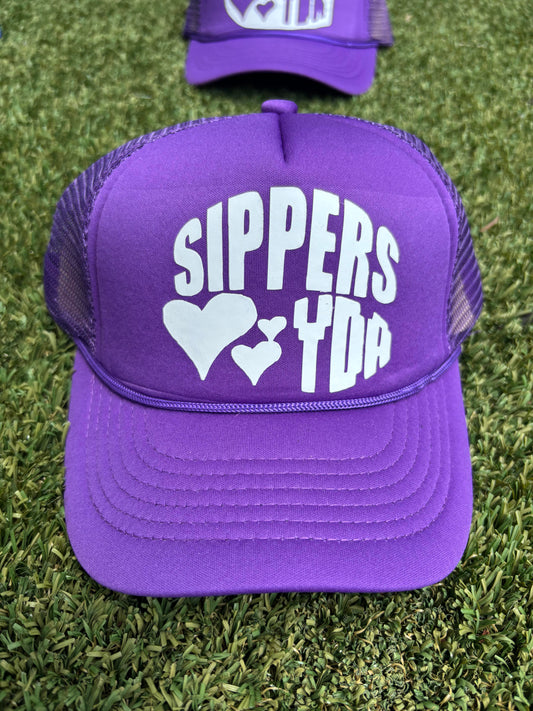 ROYAL WHITE SIPPERS LOVE YDA TRUCKER HAT