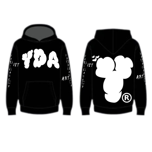 YDA V4 PULLOVER BLACK HOODIE